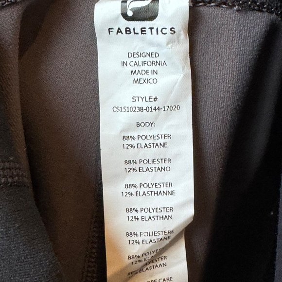 Fabletics Salar Powerhold Fold Over Capri Leggings Gray Size XS 4 NEW NWT - Picture 4 of 10